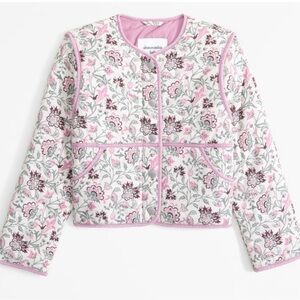Abercrombie Kids Quilted Liner Floral
Patchwork Jacket